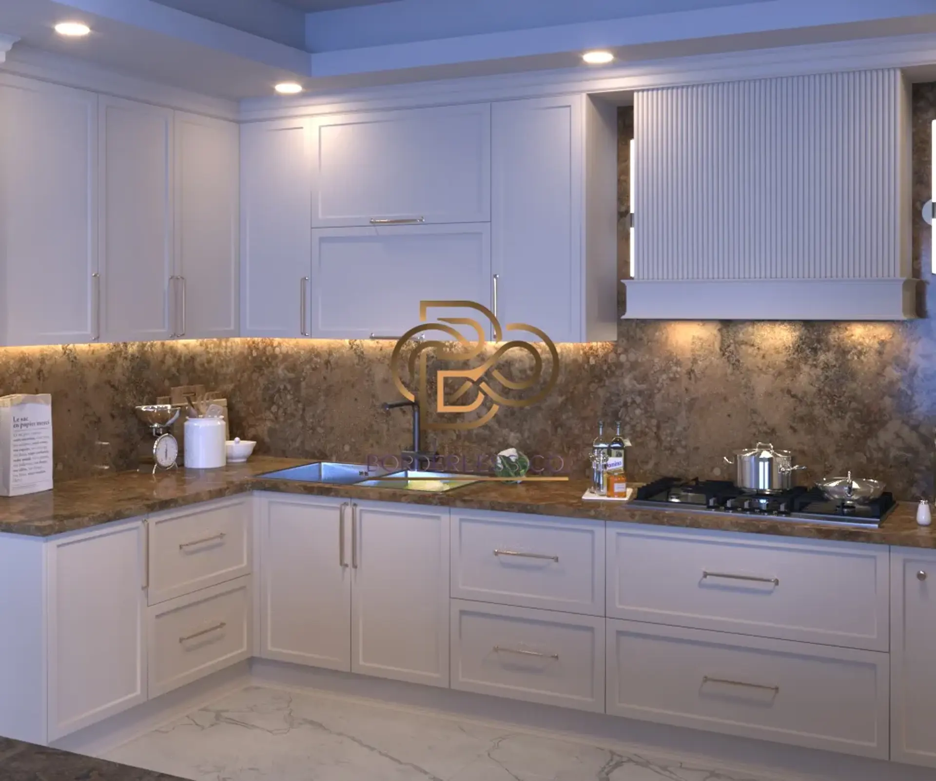 کاشی و سرامیک بین کابینتی